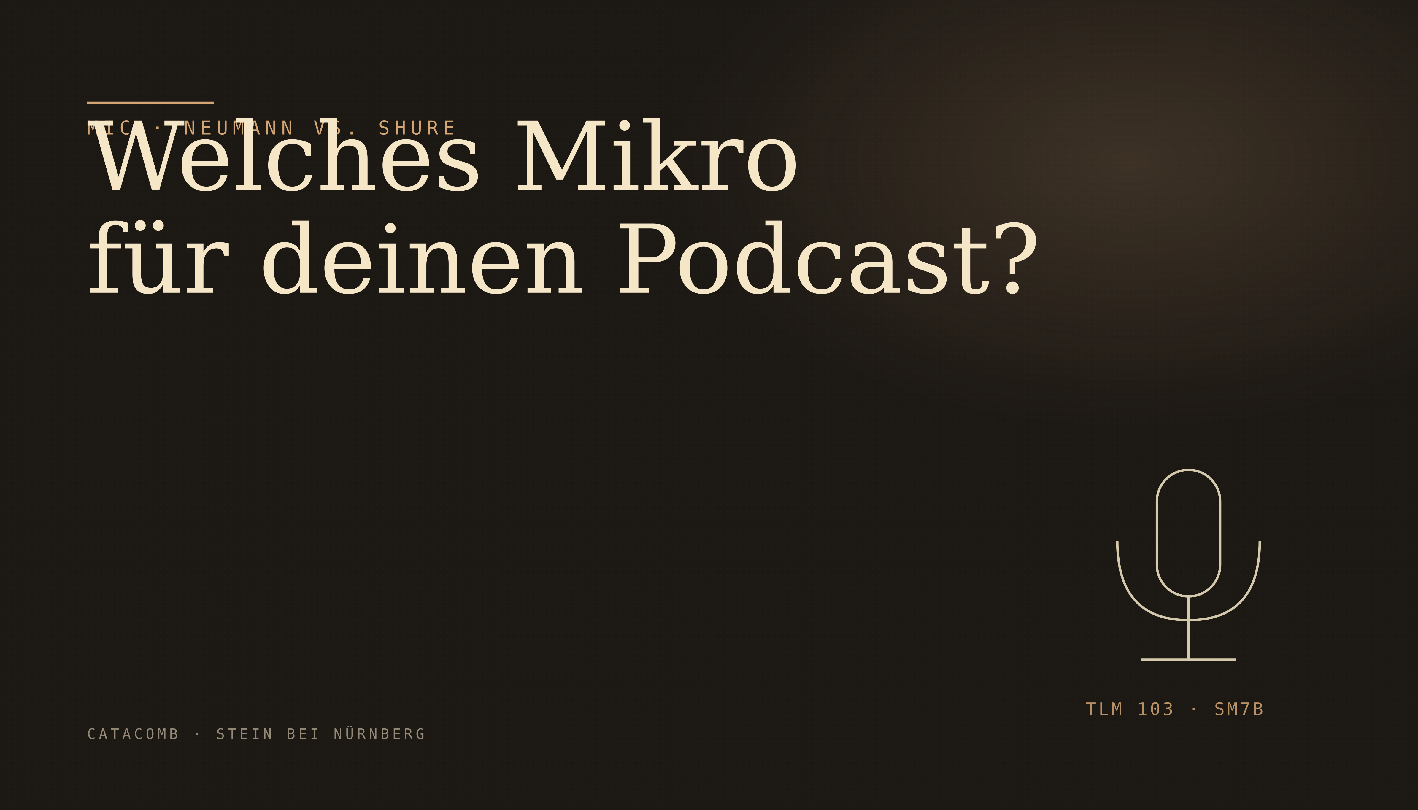 Neumann TLM 103 vs. Shure SM7B: Das richtige Podcast-Mikro — Catacomb Journal