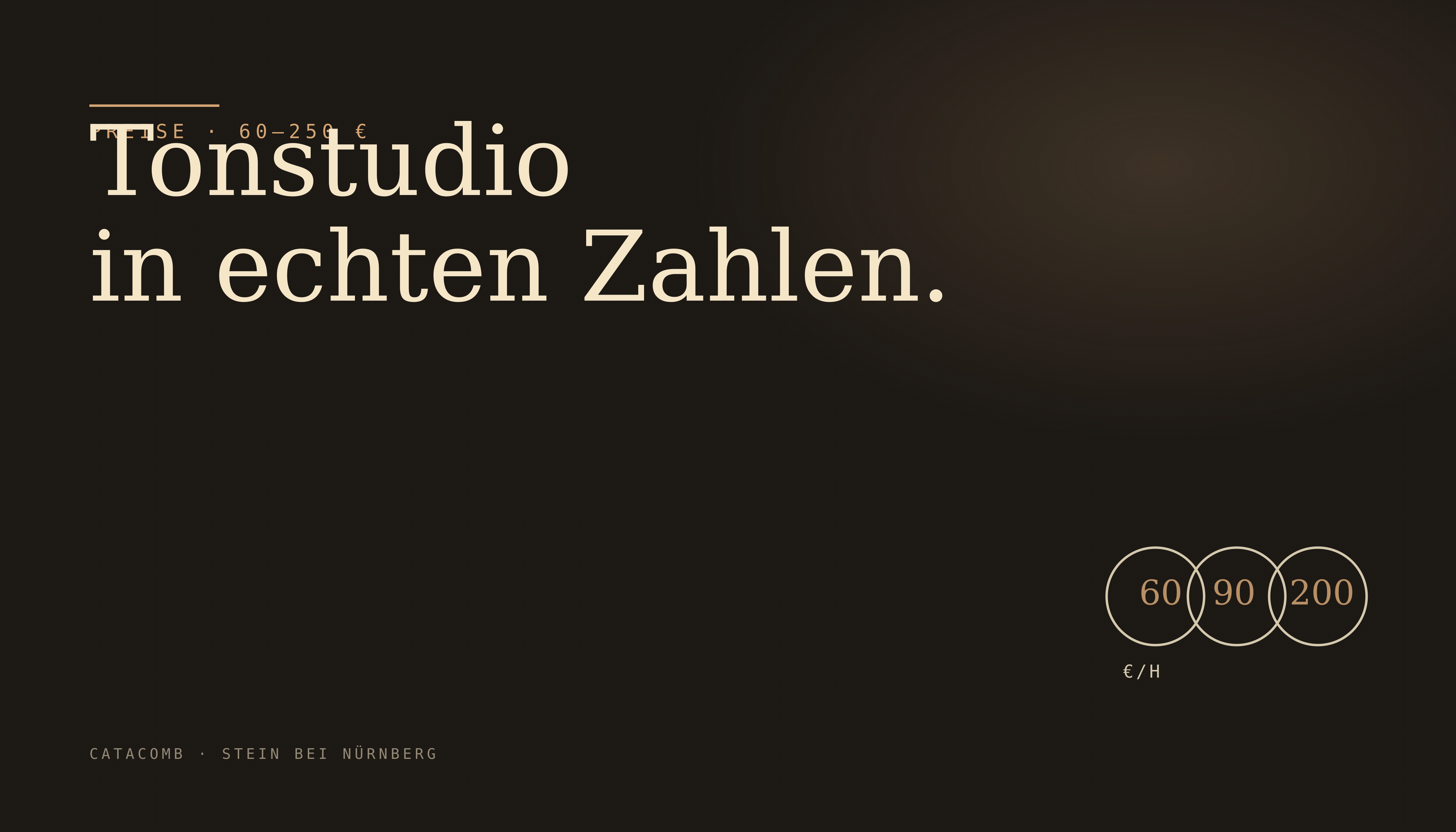 Tonstudio-Preise Nürnberg: Was 60–250 €/h wirklich liefern — Catacomb Journal
